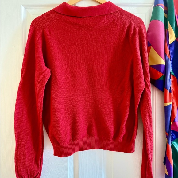 Alex Mill Jac waffle knit polo sweater L - Picture 3 of 3